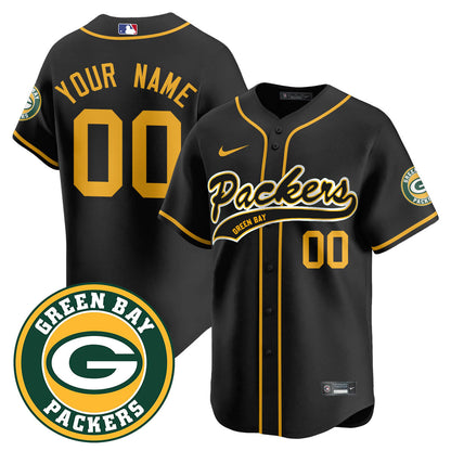 Green Bay Packers Limited Baseball Jersey - All Stitched