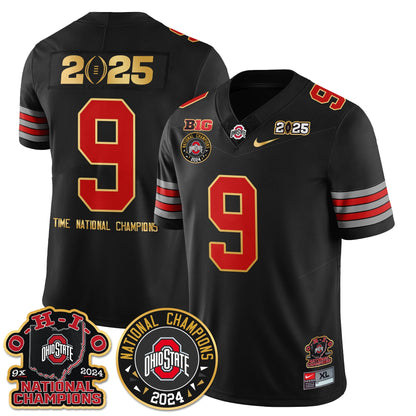 OSU 'Heritage Stripe' 2025 CFP Patch - National Champions Jersey N5 - All Stitched