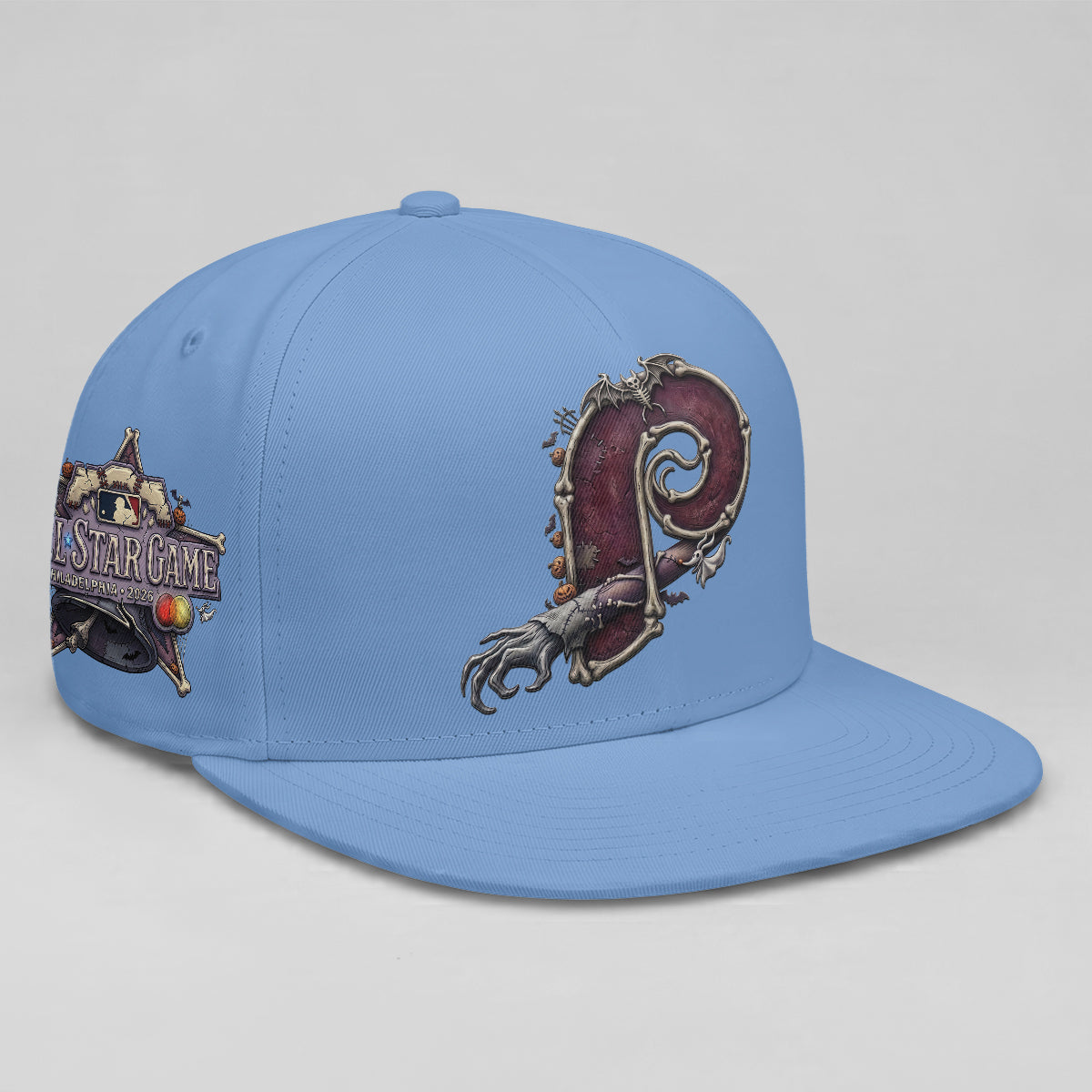 Philadelphia Phillies Nightmare Snapback Personalized Cap - Printed