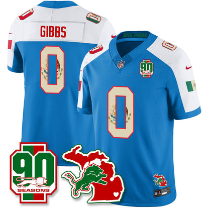 DET Mexico Vapor Limited Jersey - All Stitched