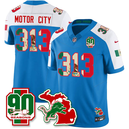 DET Mexico Vapor Limited Jersey - All Stitched