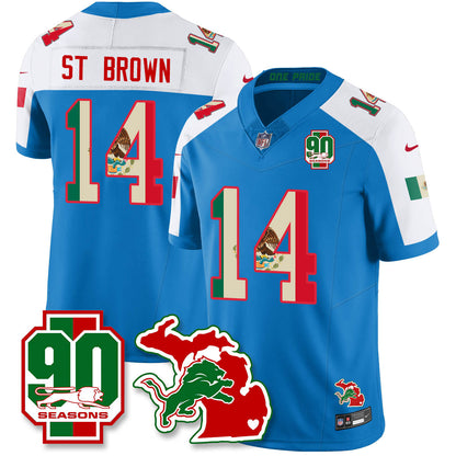 DET Mexico Vapor Limited Jersey - All Stitched