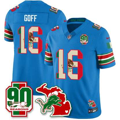 DET Mexico Vapor Limited Jersey - All Stitched