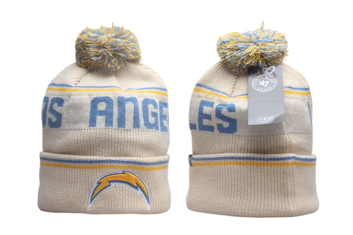 LVG Cuffed Knit Hat with Pom - Embroidered Patch