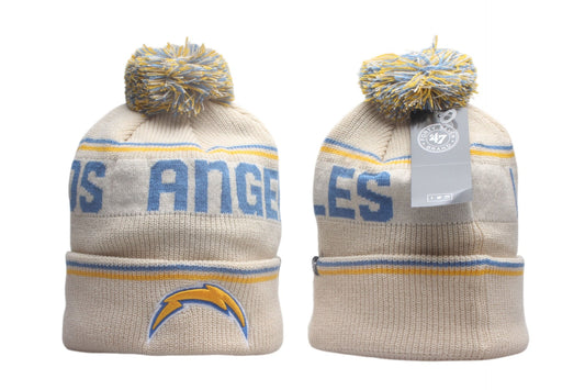 LVG Cuffed Knit Hat with Pom - Embroidered Patch
