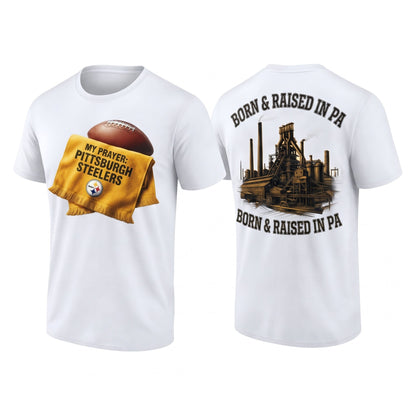 PIT Born & Raised in PA Two Sides T-Shirt - Printed