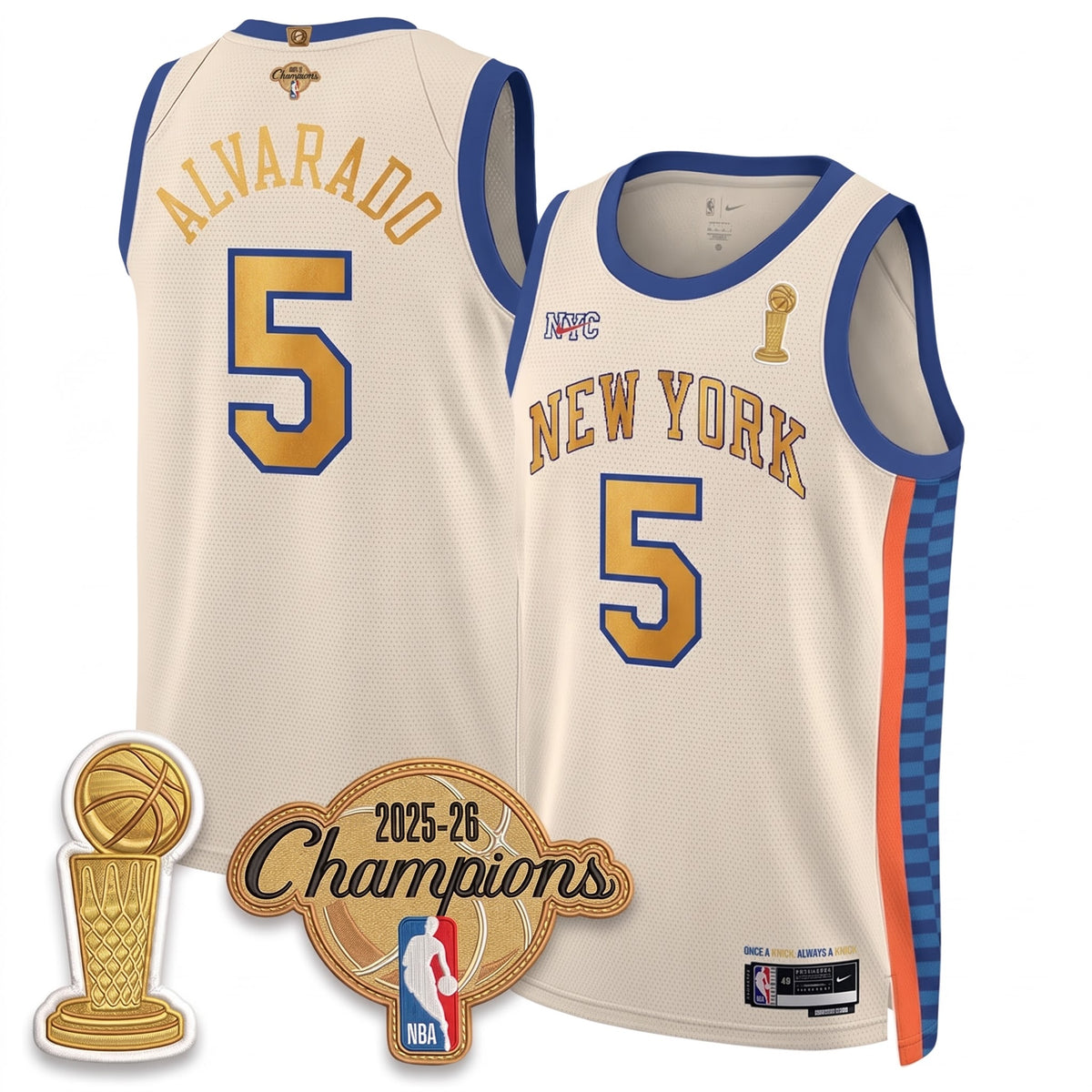 NYK Champions Night Vapor Jersey - Stitched N1