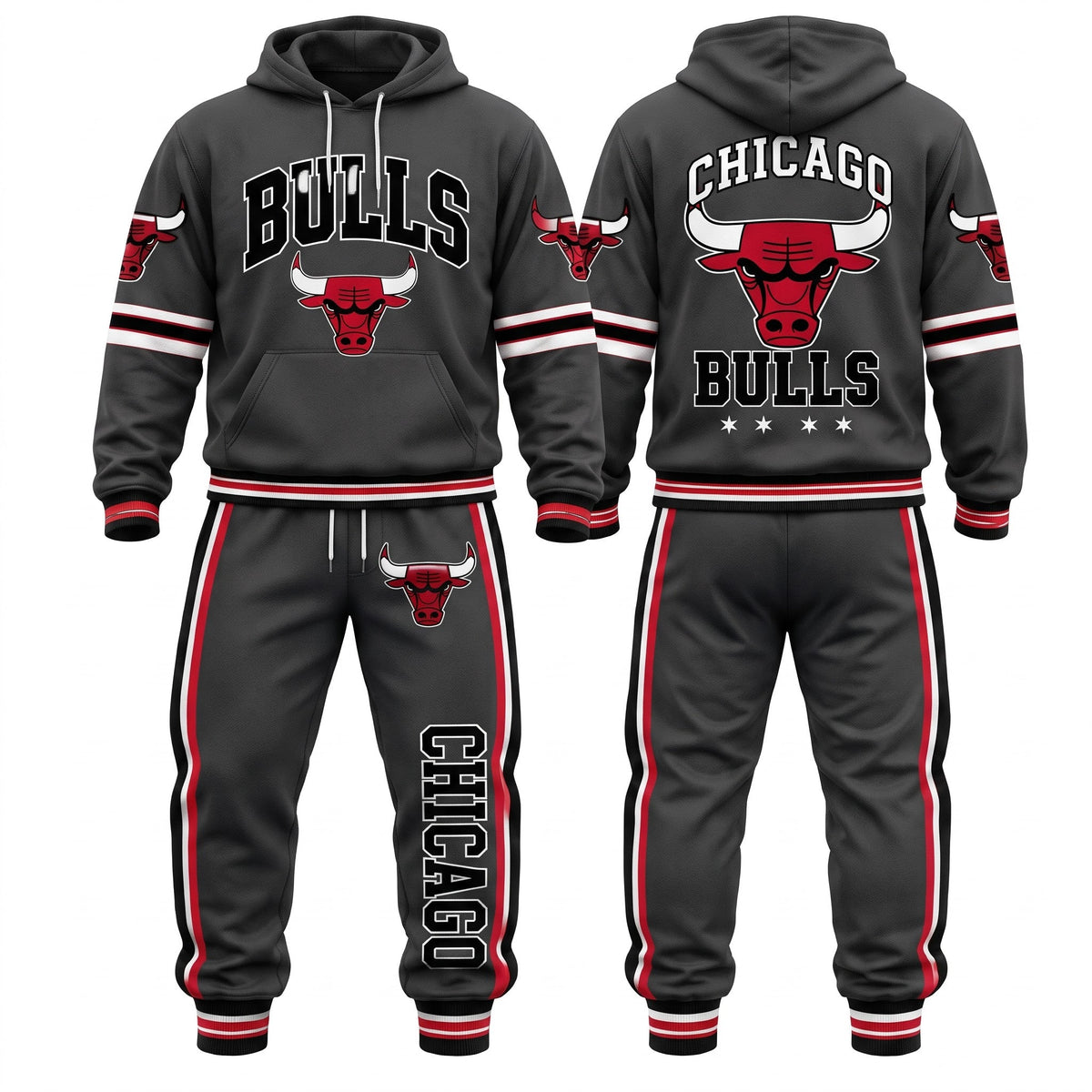CHI Streetwear Hoodie Pants Set - Printed