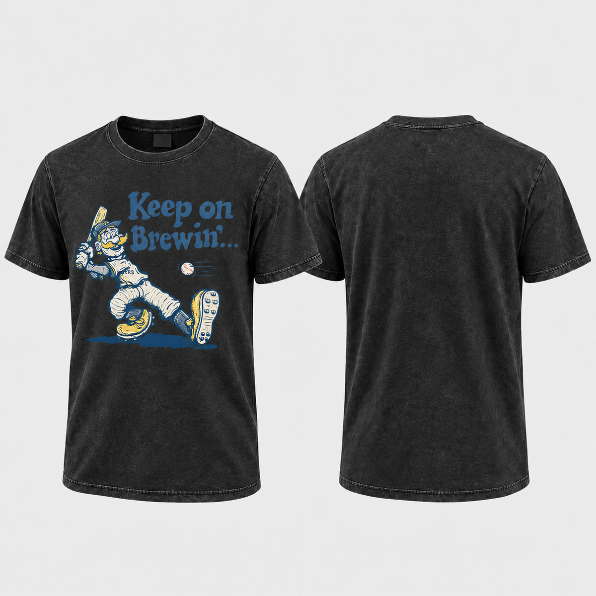 MIL Keep On Brewin' Washed T-Shirt - Printed