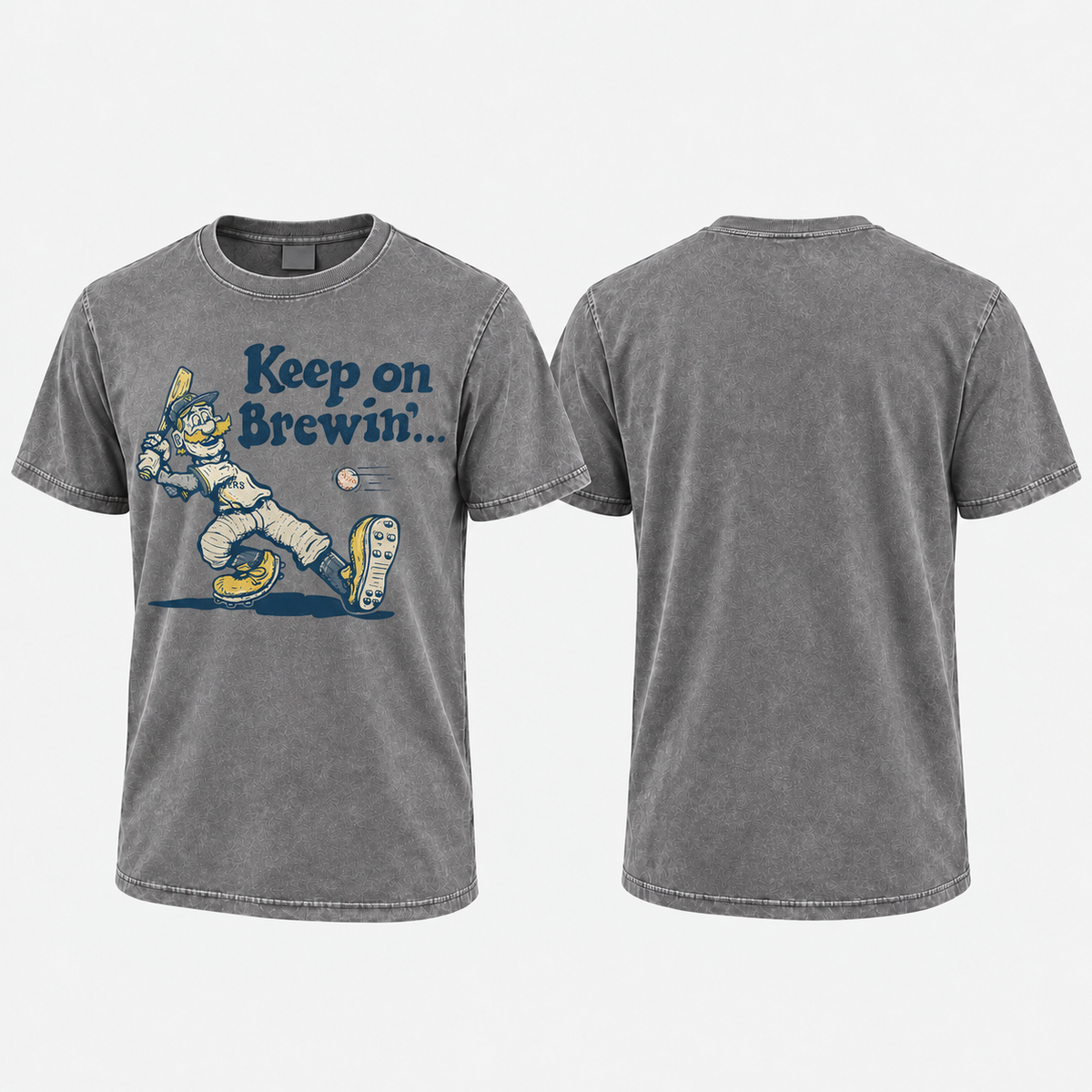 MIL Keep On Brewin' Washed T-Shirt - Printed