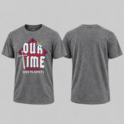 CLE 2026 Playoffs Washed T-Shirt - Printed