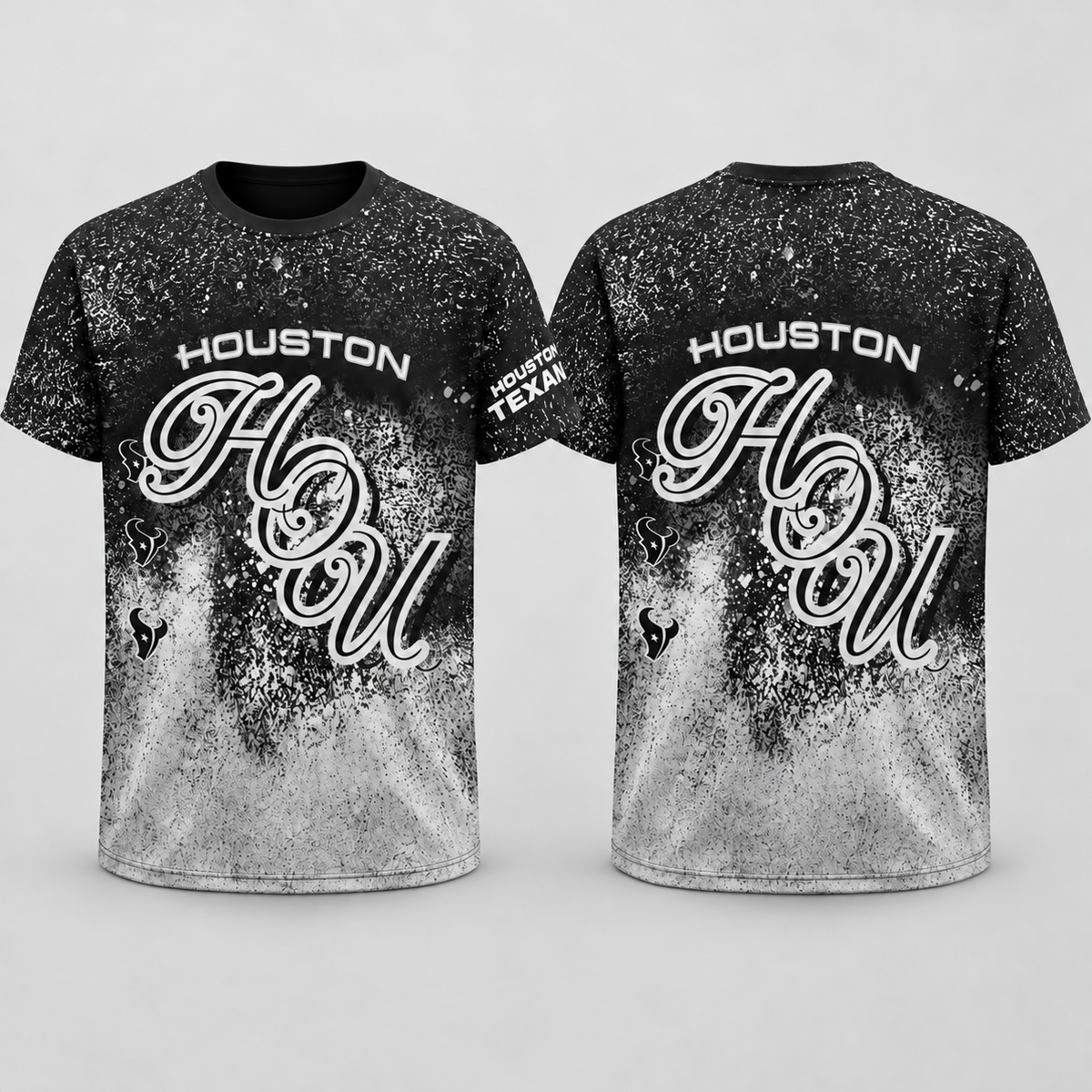 HOU Jumbo Print 3D T-Shirt - Printed