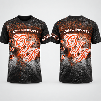 CIN Jumbo Print 3D T-Shirt - Printed
