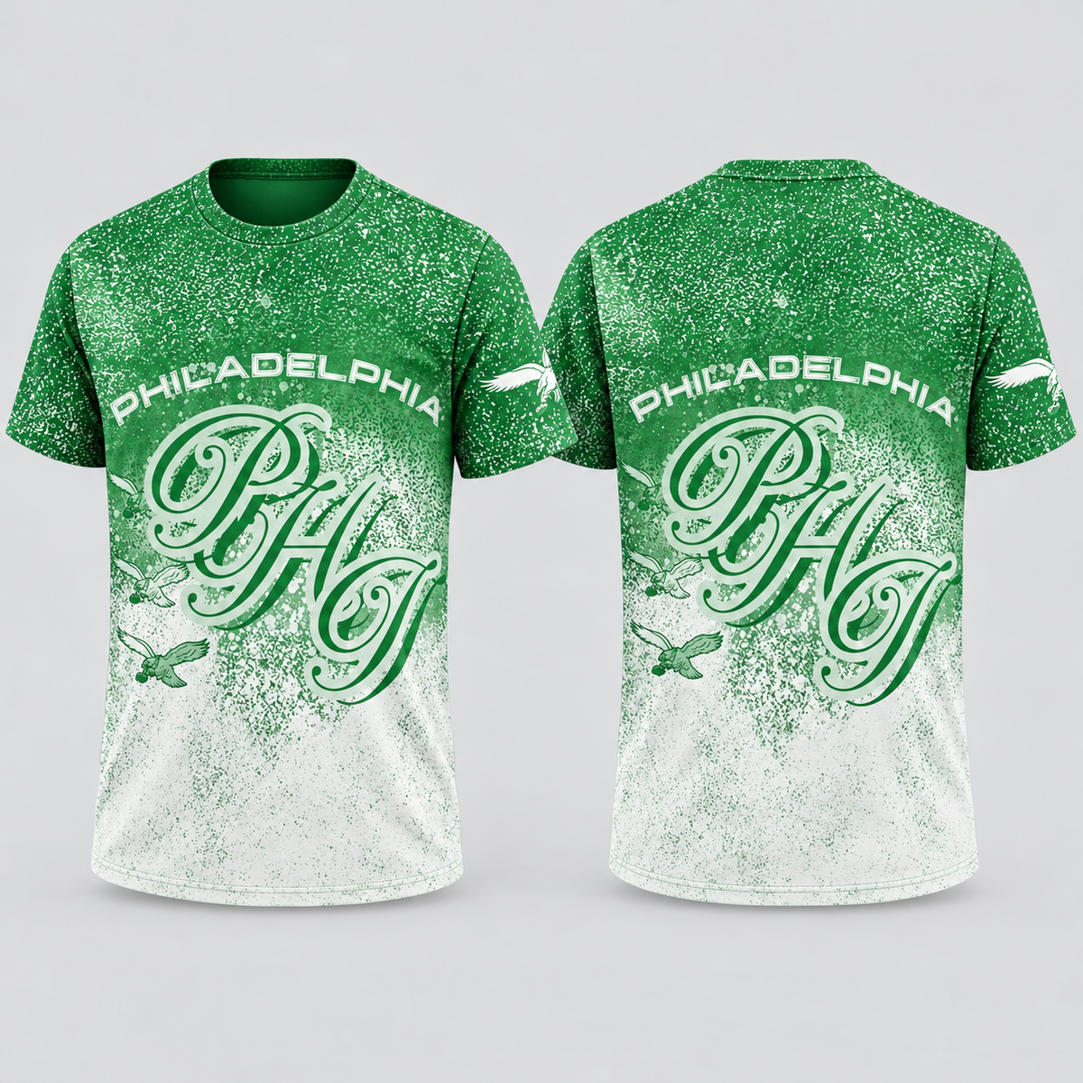 PHI Jumbo Print 3D T-Shirt - Printed
