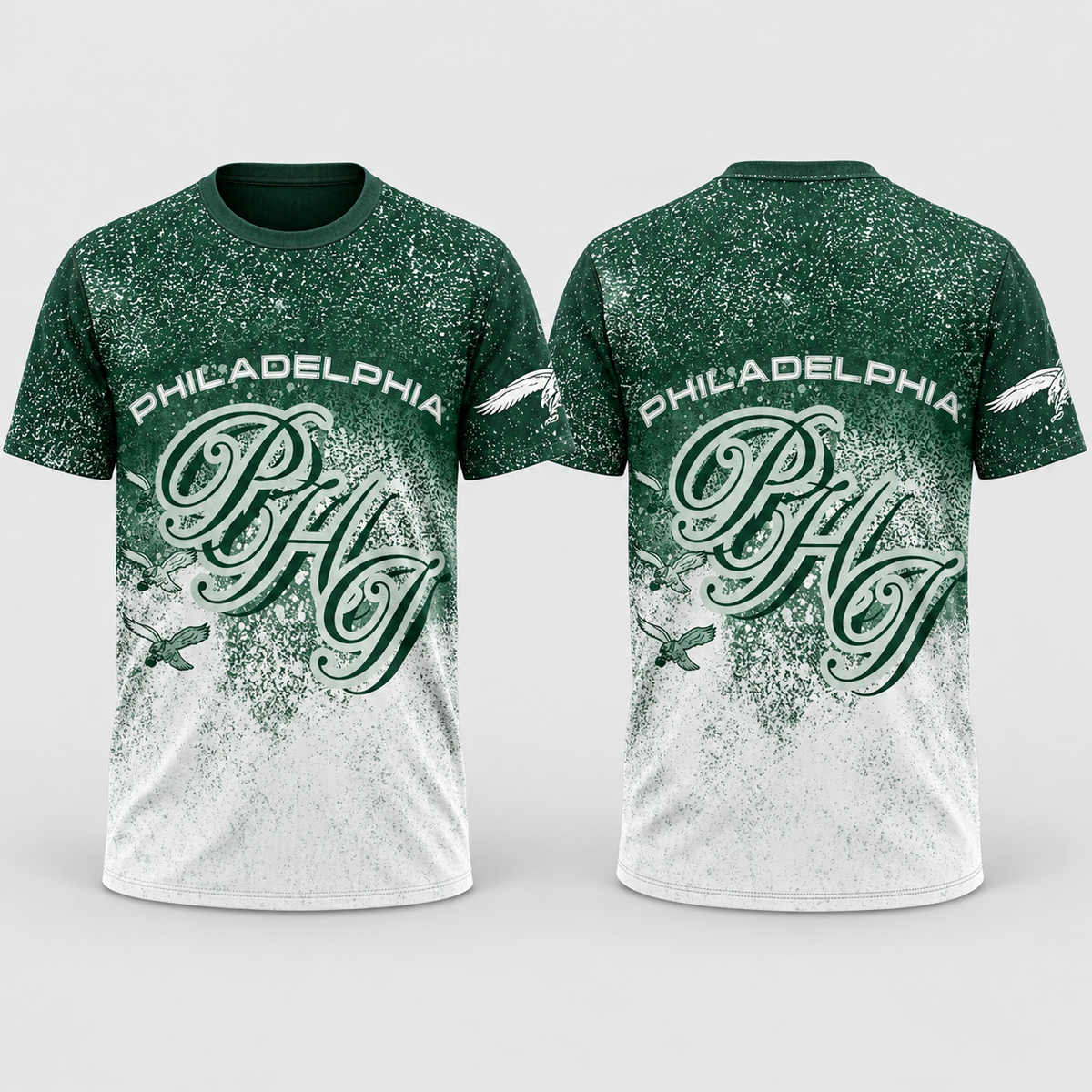 PHI Jumbo Print 3D T-Shirt - Printed