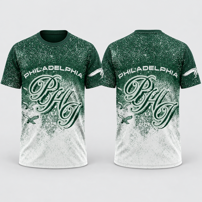 PHI Jumbo Print 3D T-Shirt - Printed