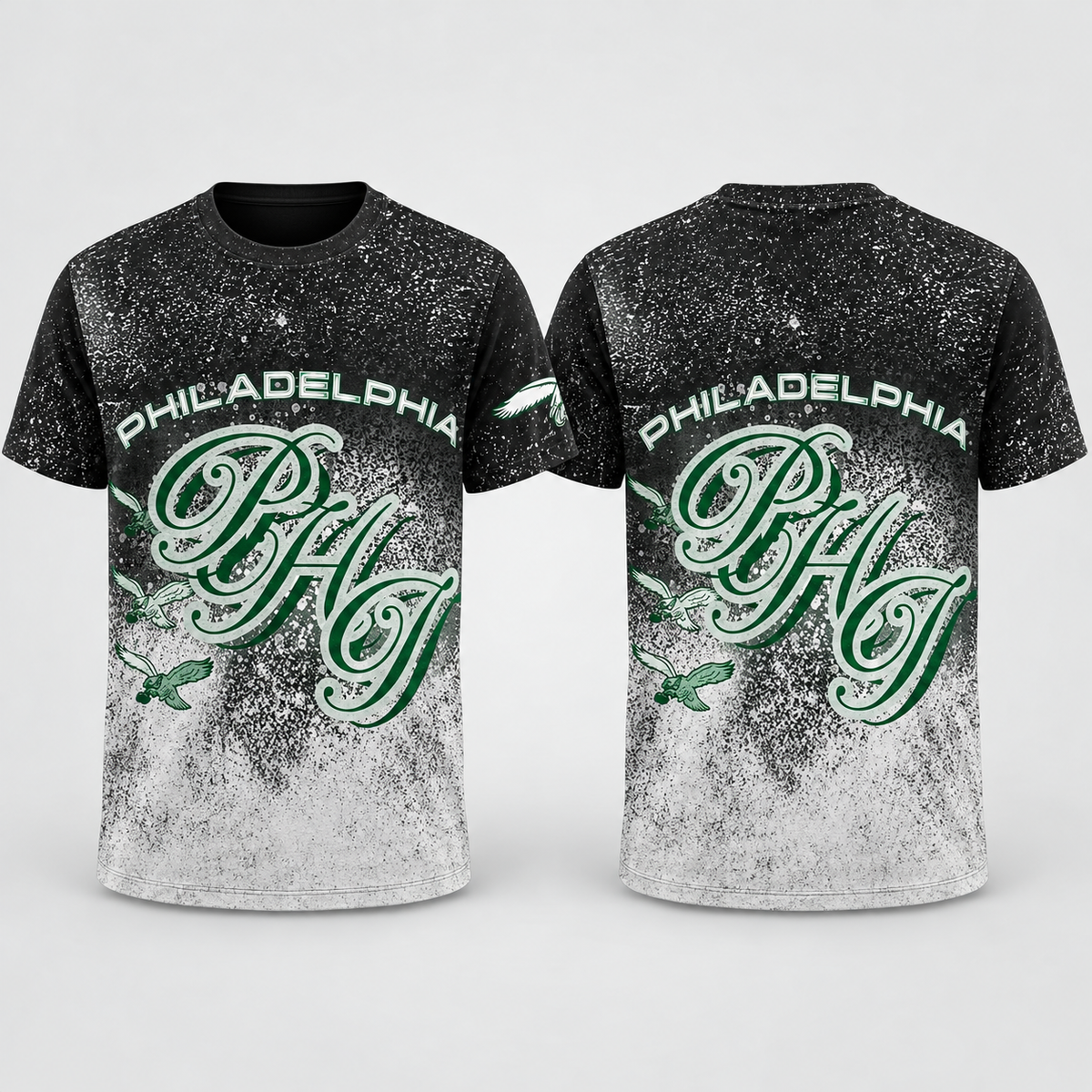 PHI Jumbo Print 3D T-Shirt - Printed