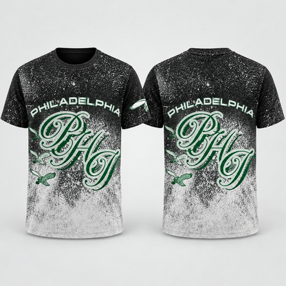 PHI Jumbo Print 3D T-Shirt - Printed