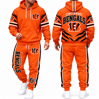 CIN Streetwear Hoodie Pants Set - Printed