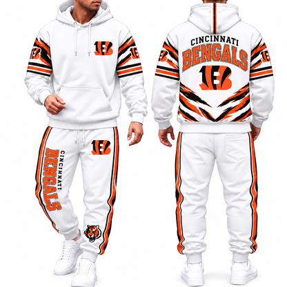 CIN Streetwear Hoodie Pants Set - Printed