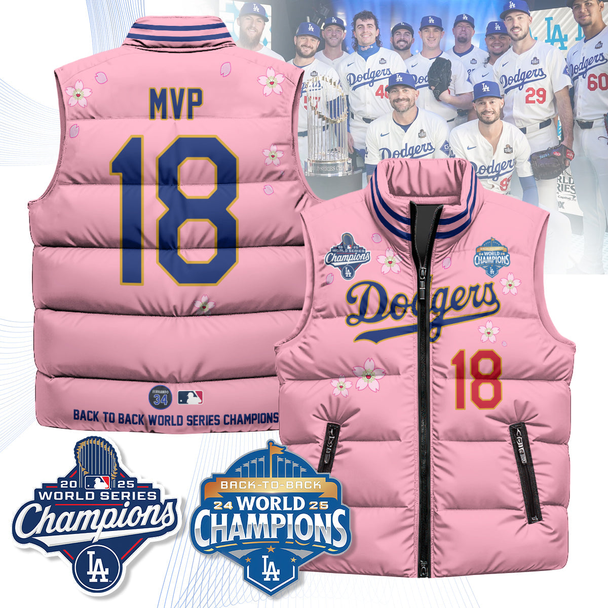 LAD Tokyo 2025 World Series Champions Puffer Vest