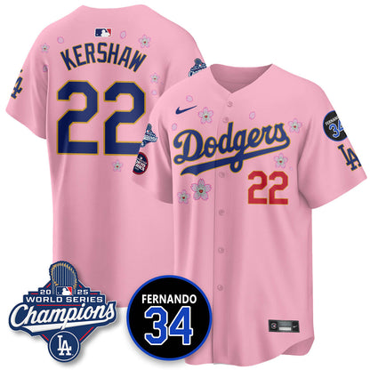 LAD Tokyo 2025 World Series Champions Jersey - All Stitched