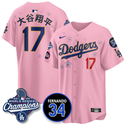 LAD Tokyo 2025 World Series Champions Jersey - All Stitched