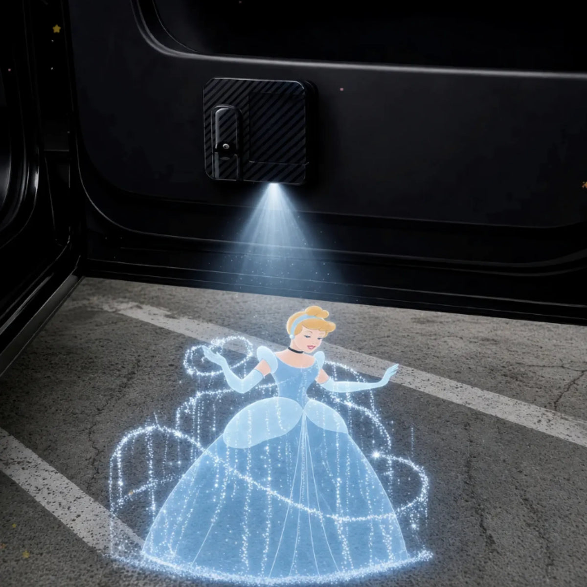 TeamBeam™ Princess Led Car Door Projector Lights