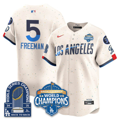 LAD 2025 World Series Champions Jersey - 9x Champs - All Stitched