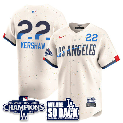 LAD 2025 NL West Division Champions Jersey - All Stitched