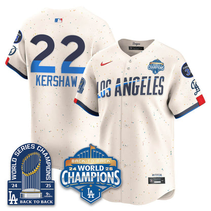 LAD 2025 World Series Champions Jersey - 9x Champs - All Stitched