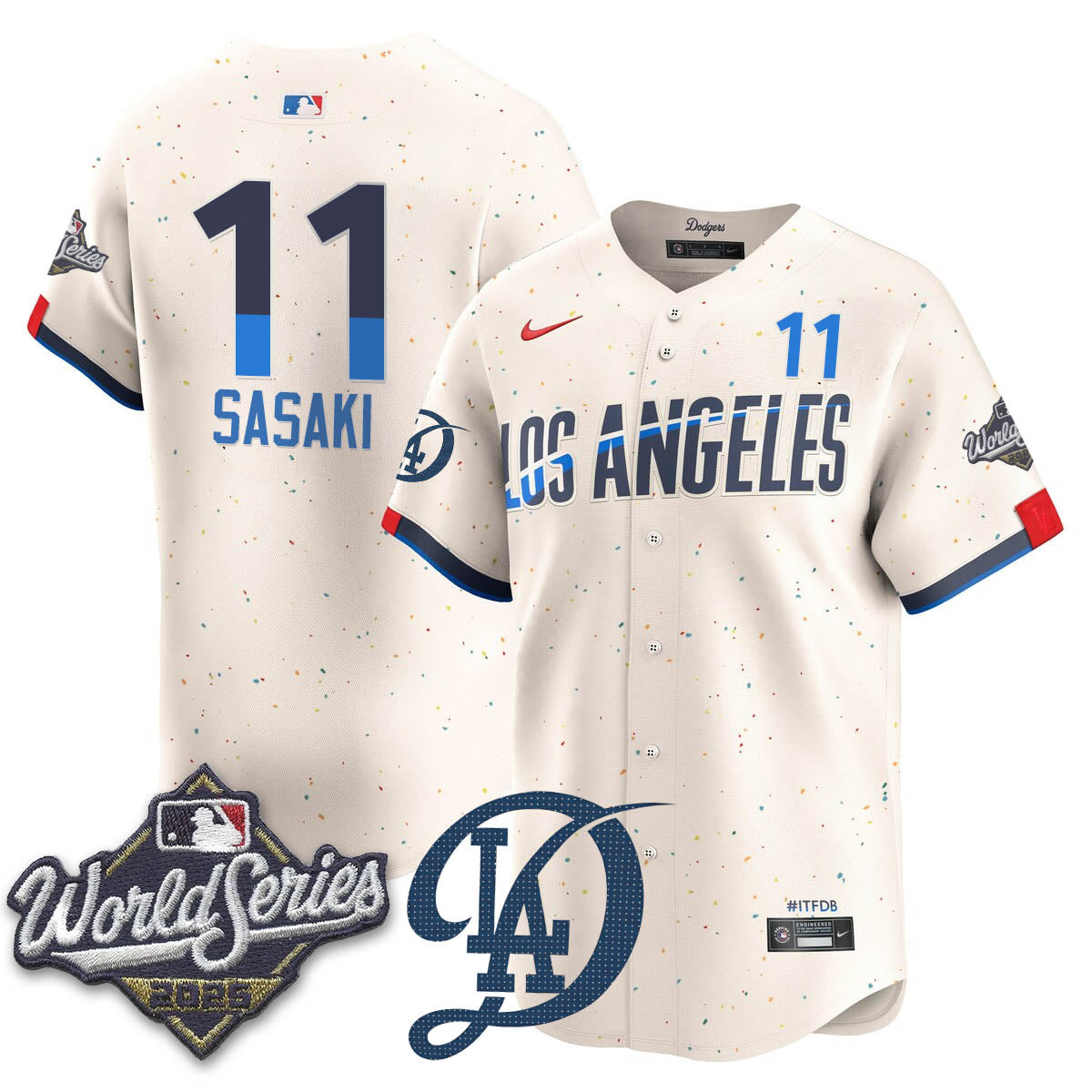 LAD 2025 World Series Jersey - All Stitched