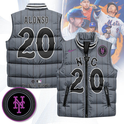 New York Mets Unisex Puffer Vest