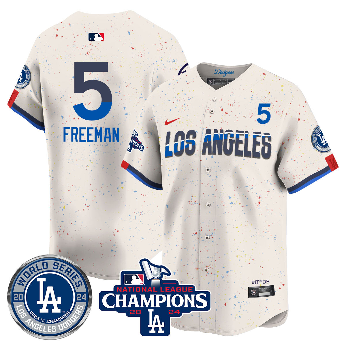 LAD World Series NL Champions Jersey - All Stitched