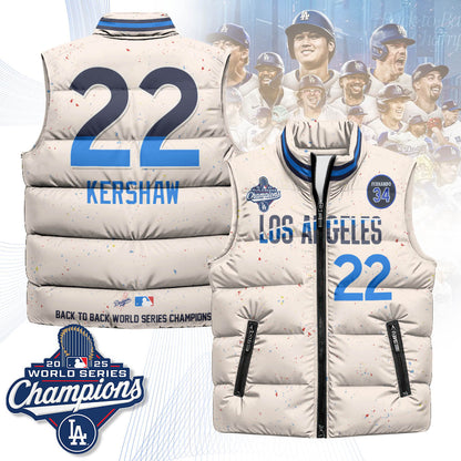 LAD 2025 World Series Champions Puffer Vest