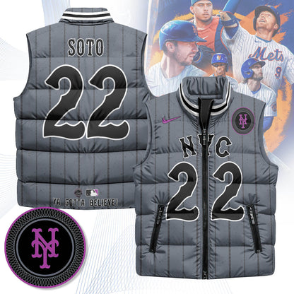 New York Mets Unisex Puffer Vest