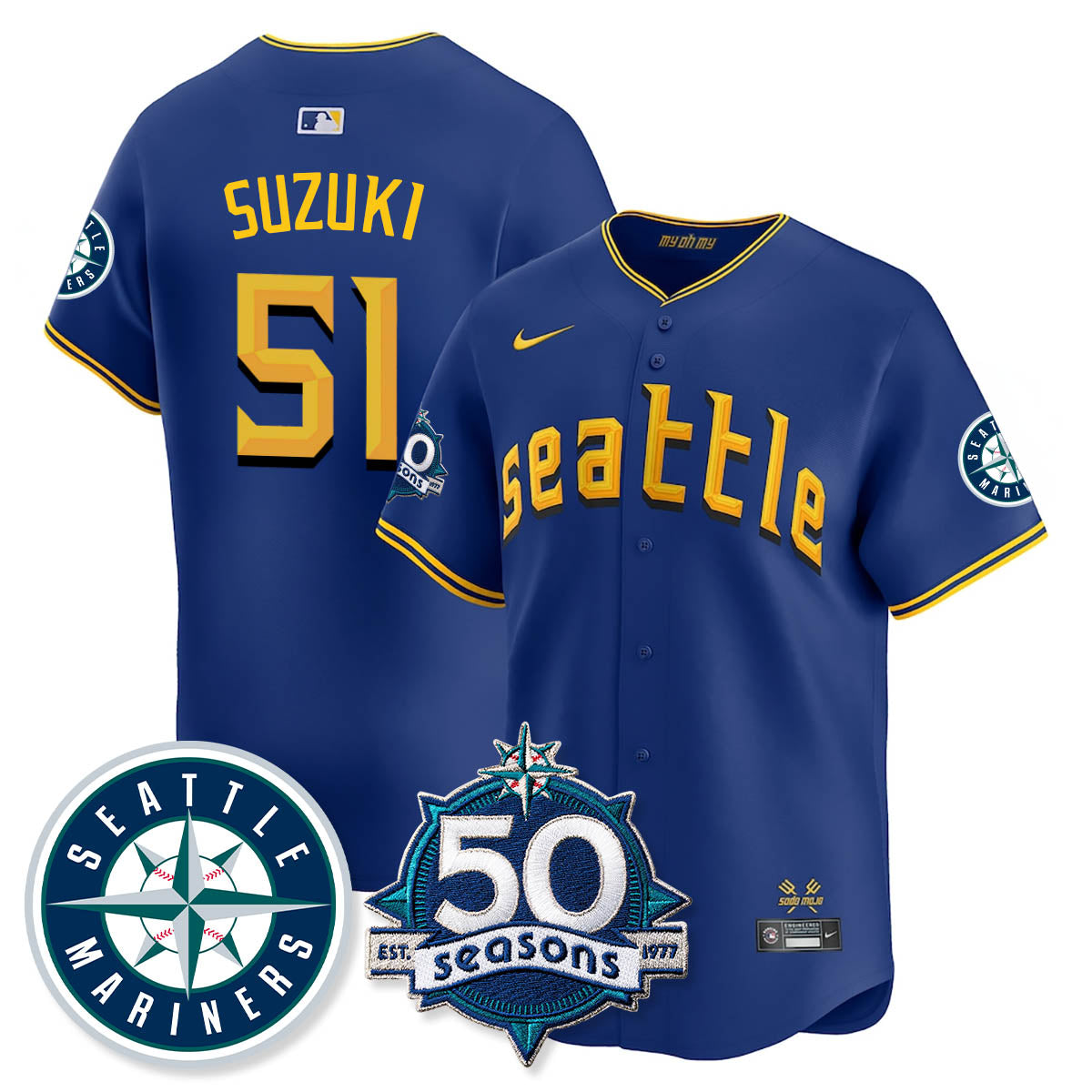 SEA Vapor Premier Limited Jersey - 50th Anniversary - All Stitched