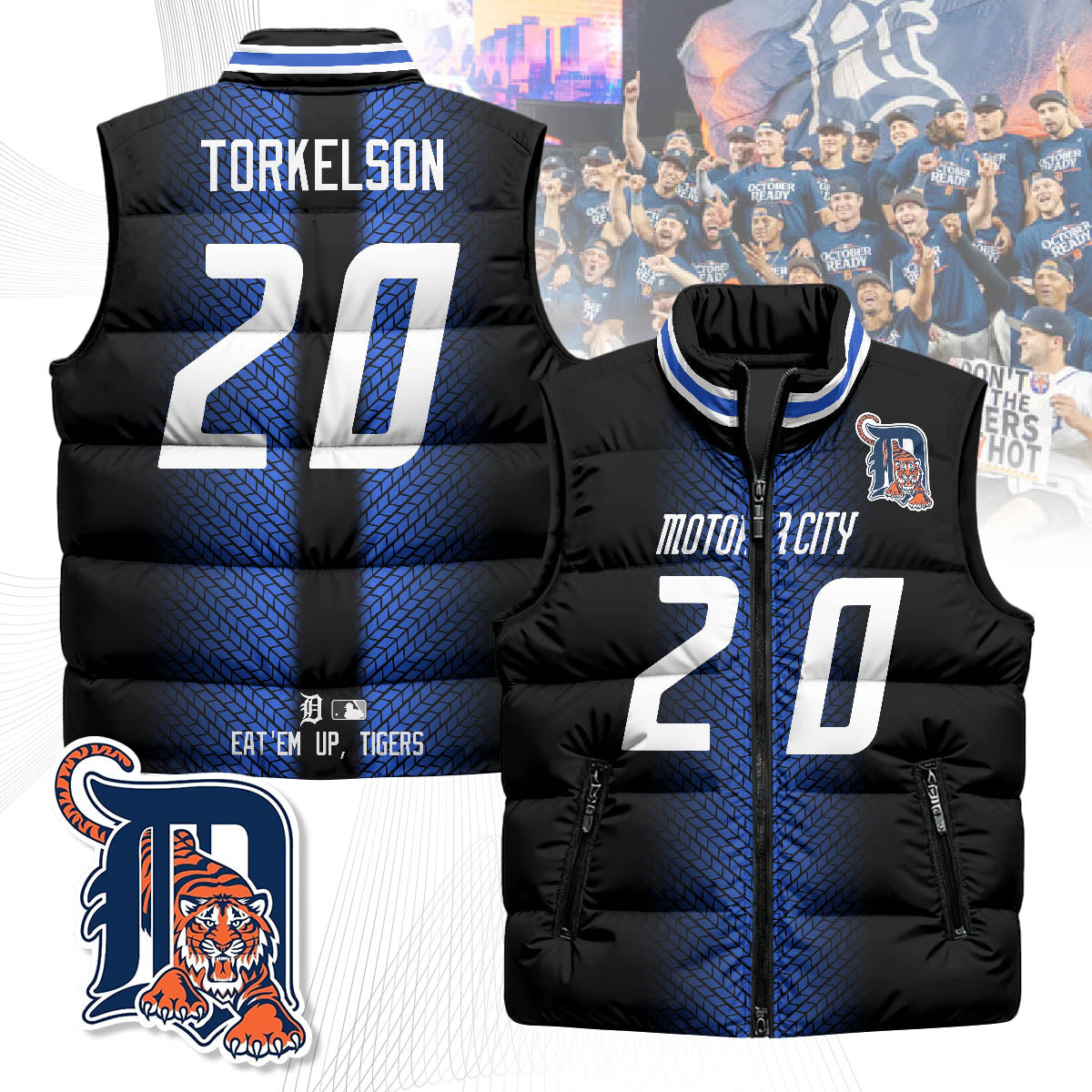 Detroit Tigers Unisex Puffer Vest