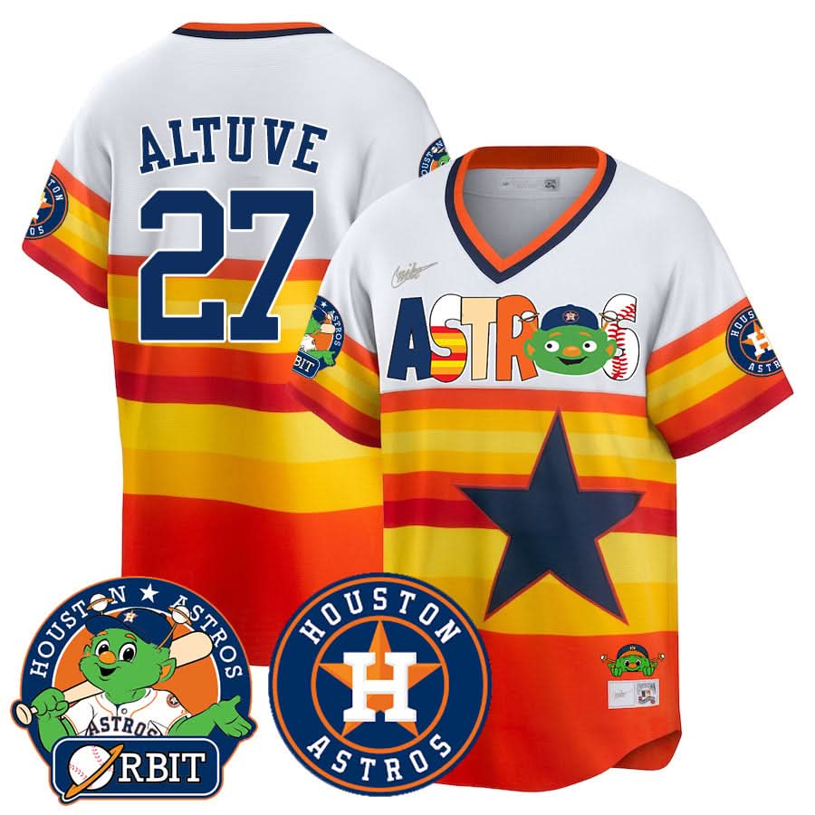 Houston Astros Orbit Vapor Premier Jersey - All Stitched