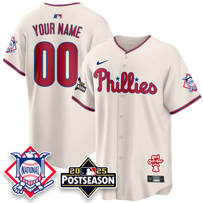 Philadelphia Phillies 2025 Postseason Custom Jersey - All Stitched