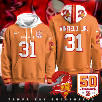 TB Creamsicle Throwback Hoodie - 50th Season Patch - All Stitched