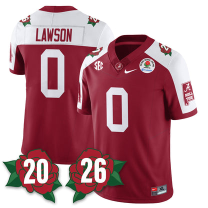 BAMA Rose Bowl Vapor Limited Football Jersey - All Stitched