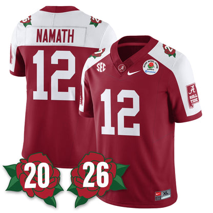 BAMA Rose Bowl Vapor Limited Football Jersey - All Stitched