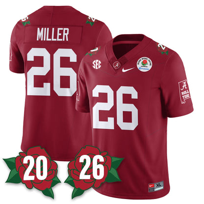 BAMA Rose Bowl Vapor Limited Football Jersey - All Stitched