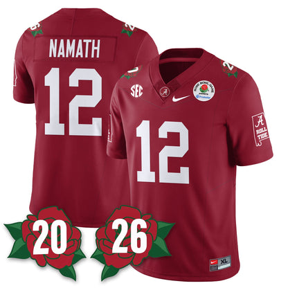 BAMA Rose Bowl Vapor Limited Football Jersey - All Stitched