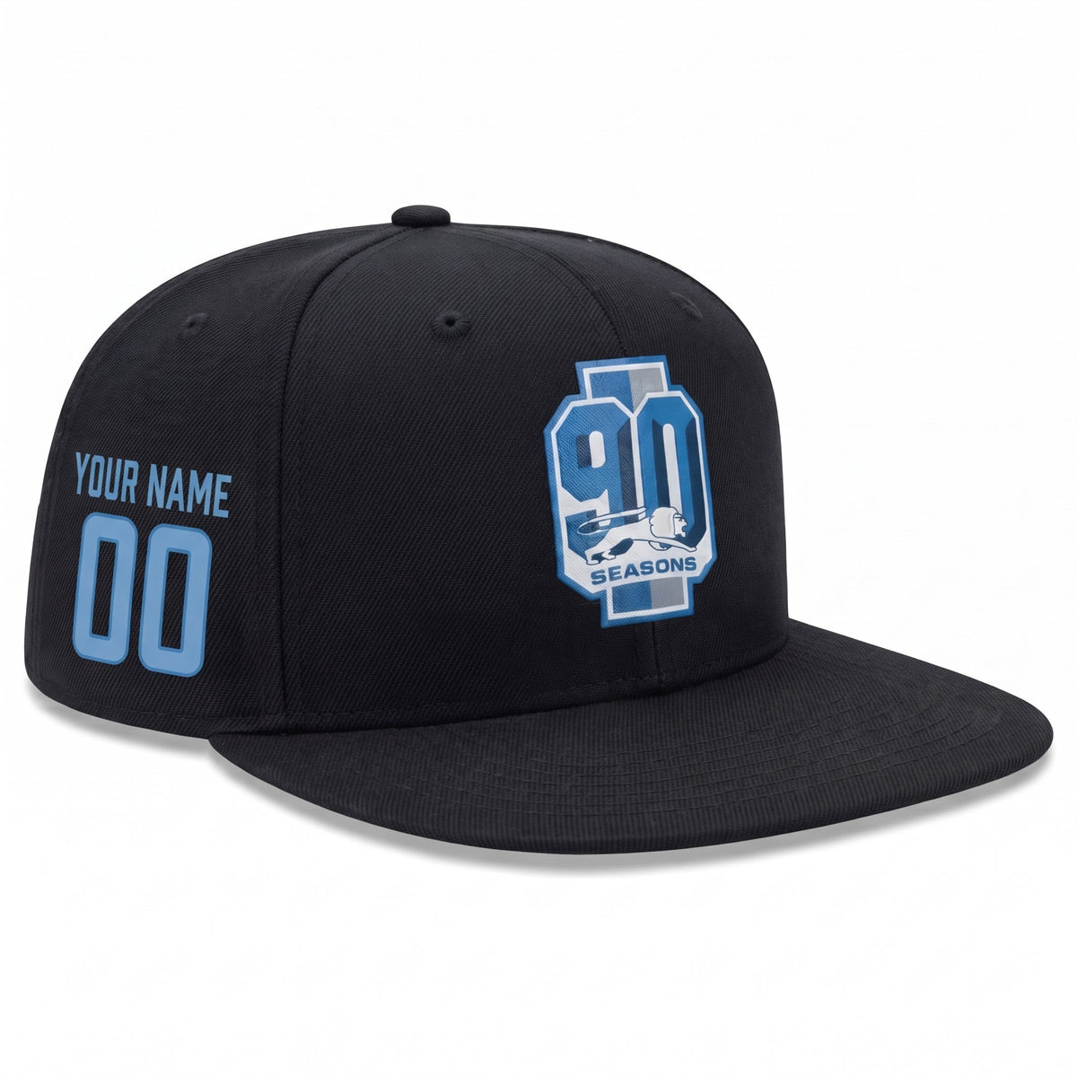 DET 90 Seasons Patch Personalized Snapback Cap - Printed