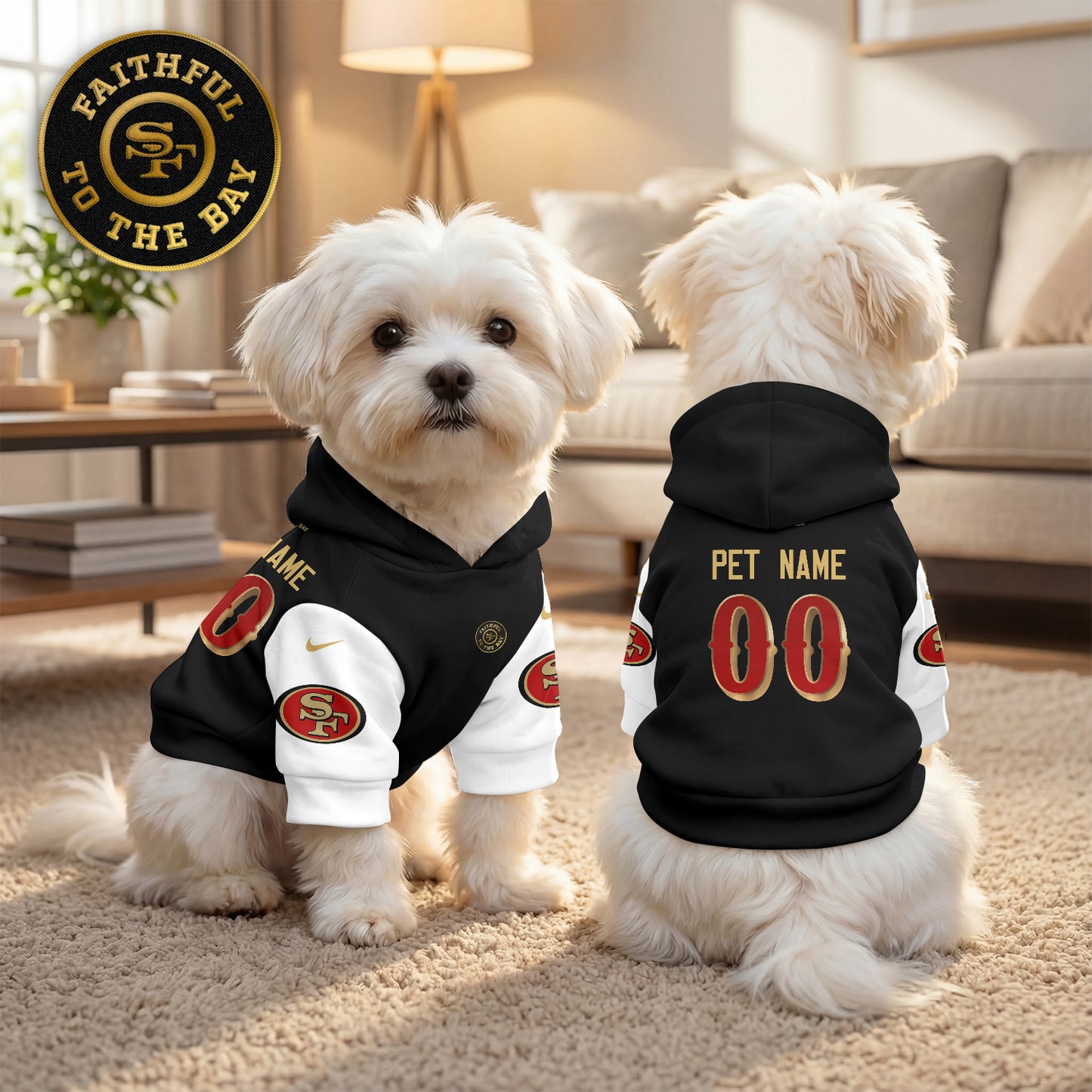 San Fransisco 49ers “Rivalries” Pet Hoodie