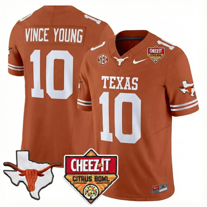 TEX 2025 State Map & Citrus Bowl Patch Vapor Limited Jersey - All Stitched