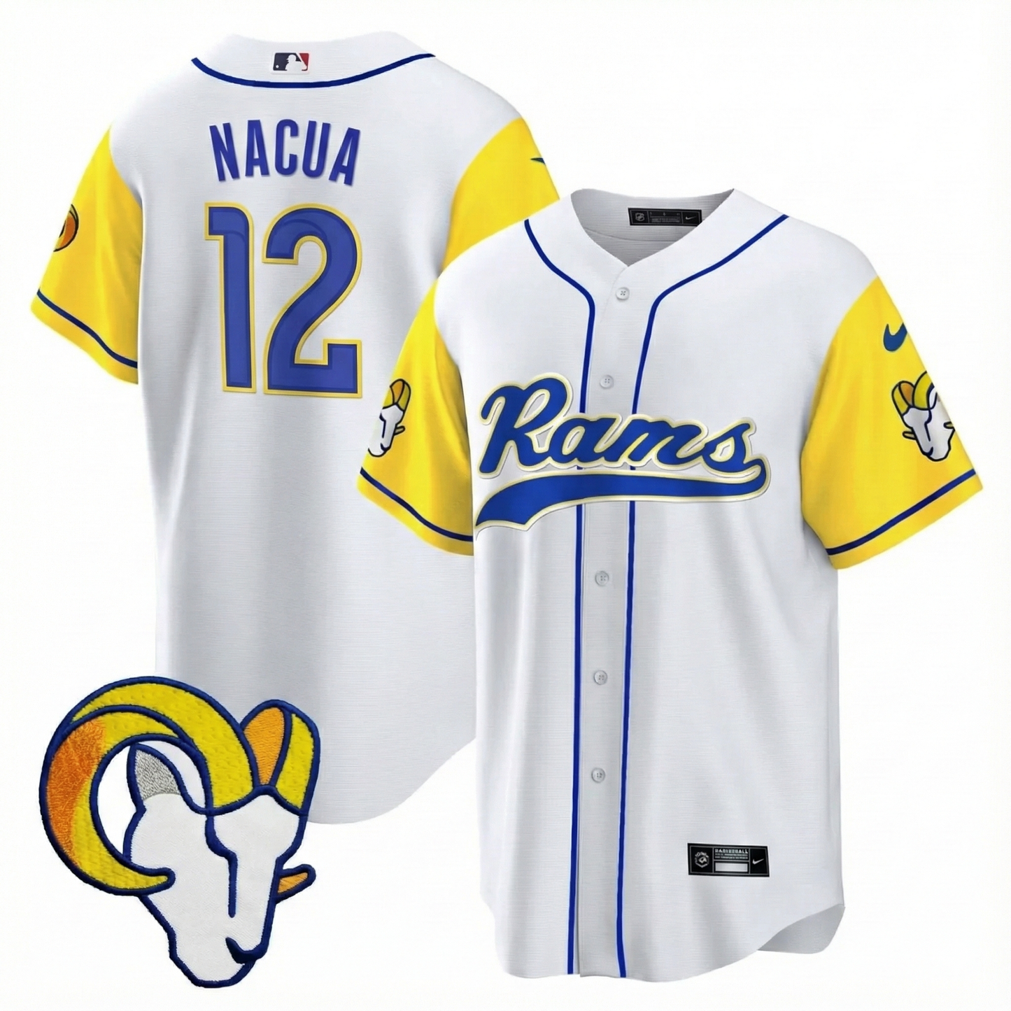 Rams Baseball Jersey - All Stitched