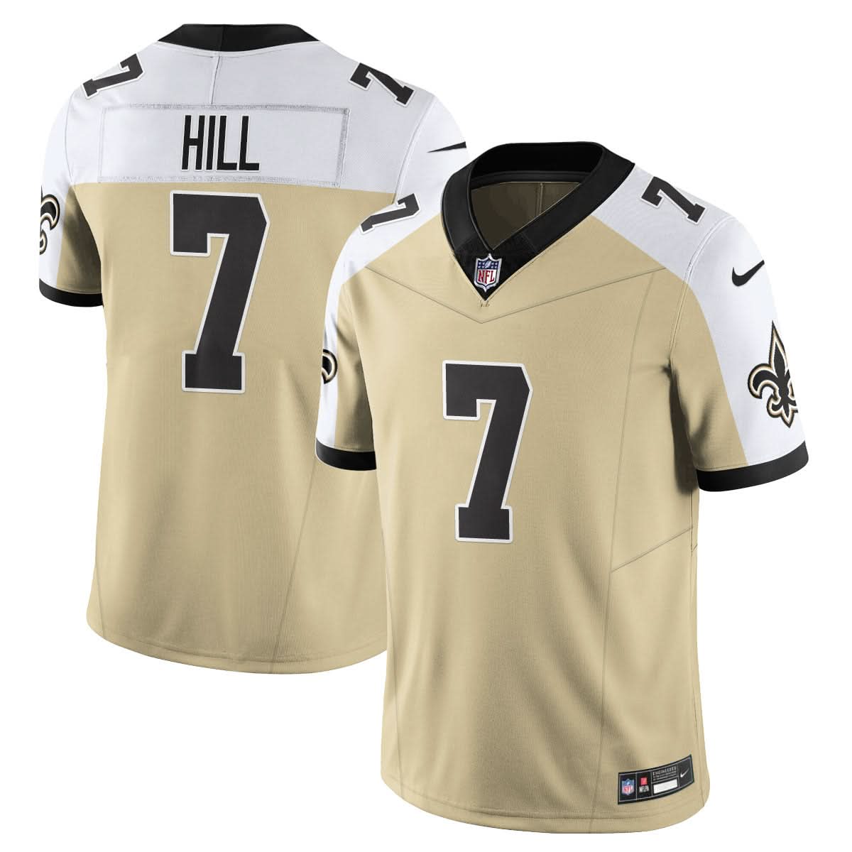 New Orleans Saints Golds Alternate Vapor Limited Jersey - All Stitched